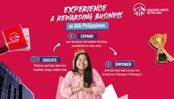 Experience a Rewarding Business at AIA Philippines