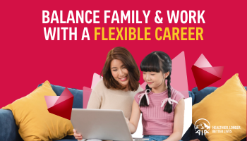 Balance family and work with a flexible career